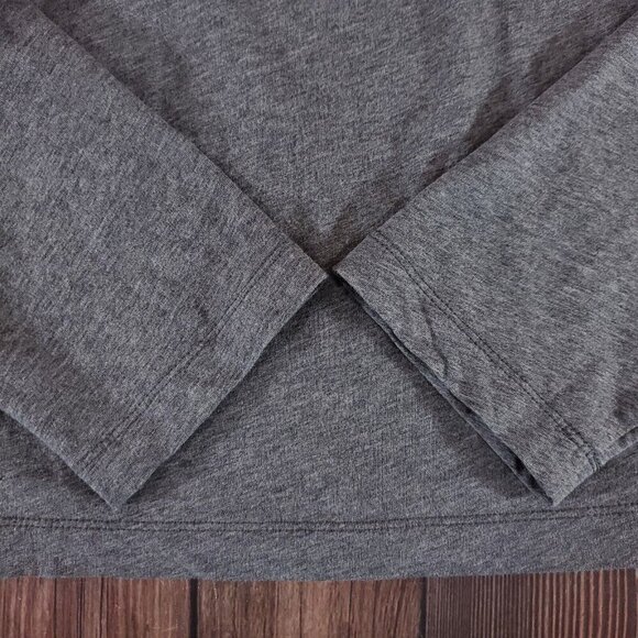 James Perse Mens Sz 2 Medium Regular Fit 1/2 Half Zip Baseball Pullover MFLI3079 - Picture 5 of 10